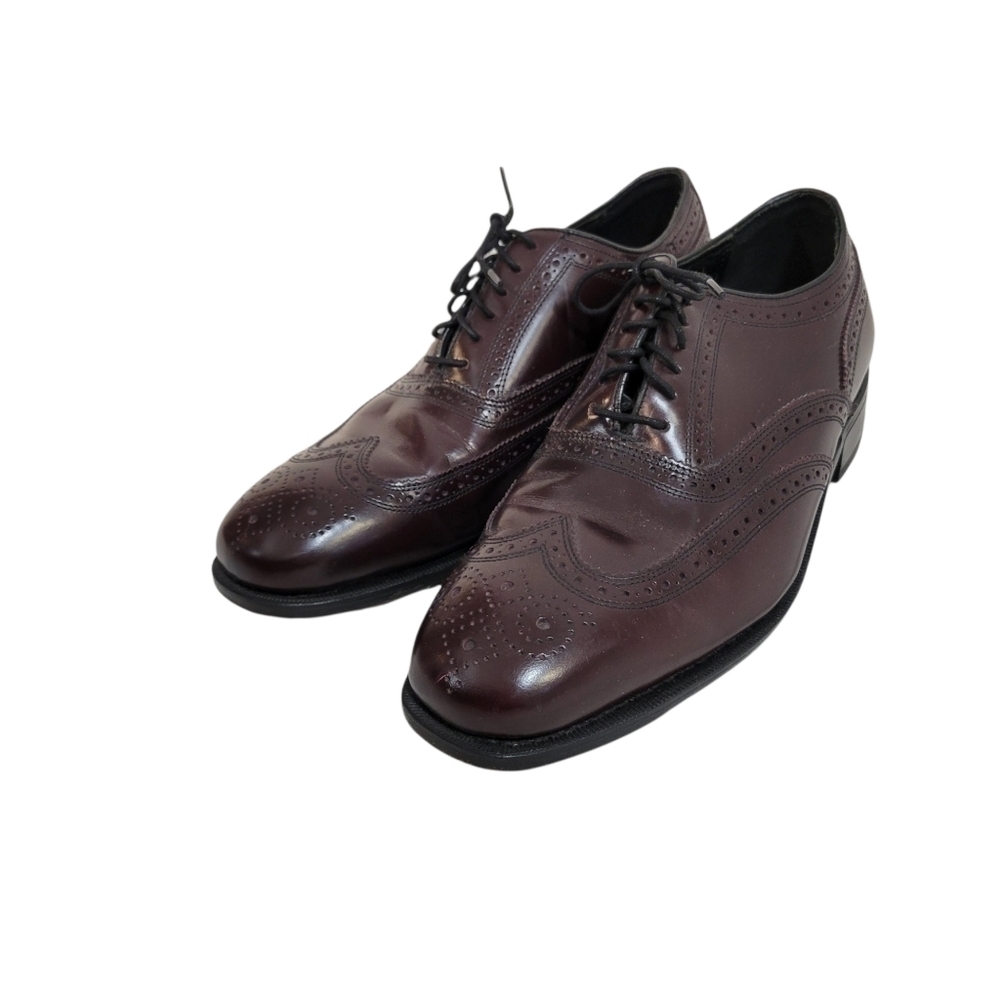 Florsheim Brown Leather Lace Castellano Oxfords 8.5